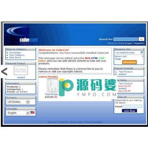 CubeCart 购物车程序 v5.2.0